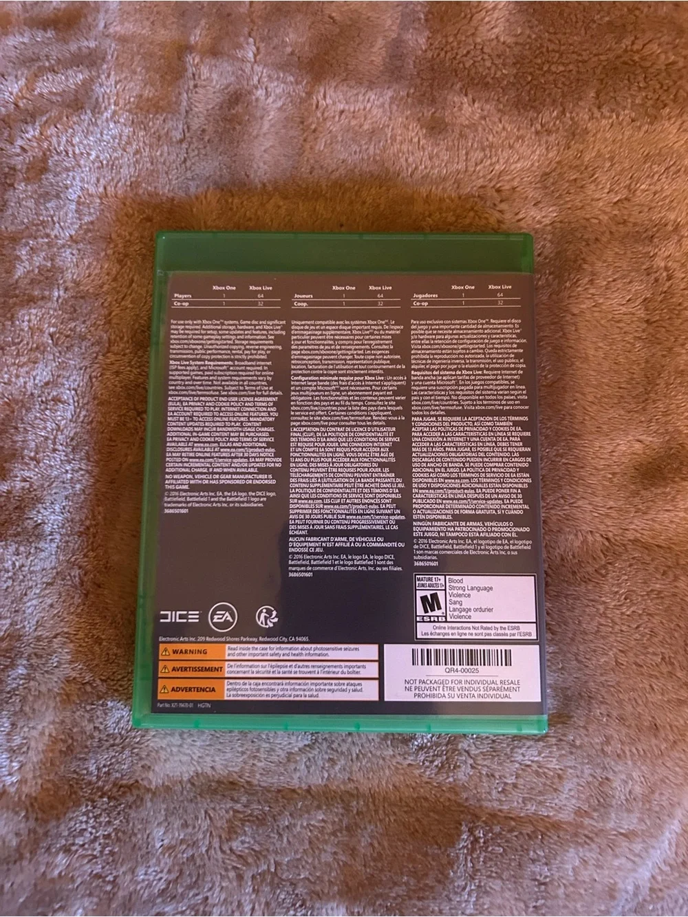 Xbox One Battlefield 1 (Green) -